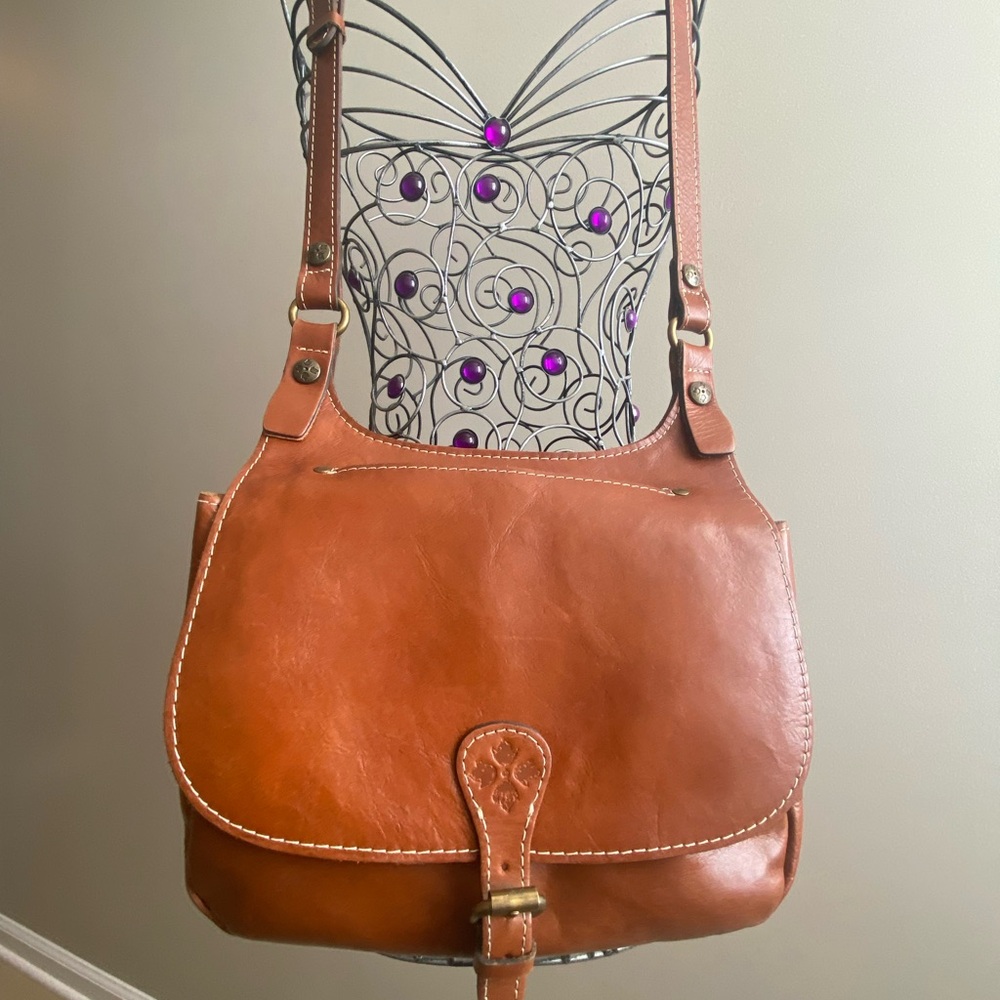 Patricia Nash Brown Leather Shoulder Bag